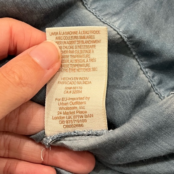 Free people blue rayon tunic dress - Picture 5 of 6